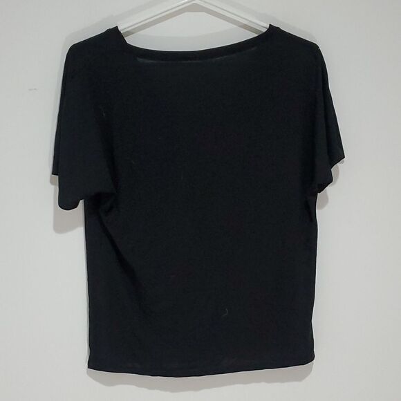 TENTREE medium black short sleeve v neck short - Picture 5 of 7